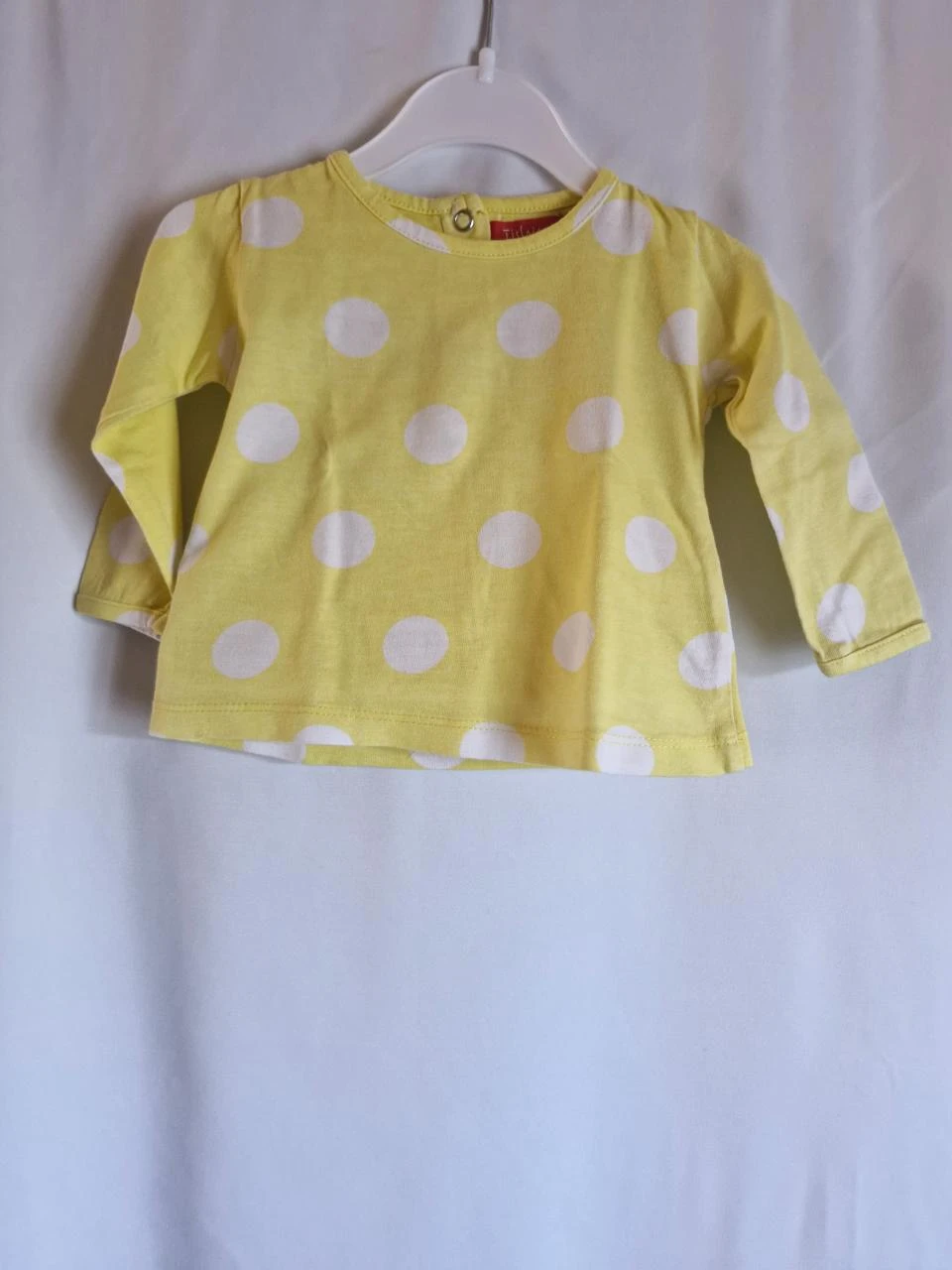 T-shirt manches longues à pois bébé fille - Taille 3 mois